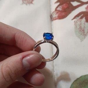 Real gemstone ring